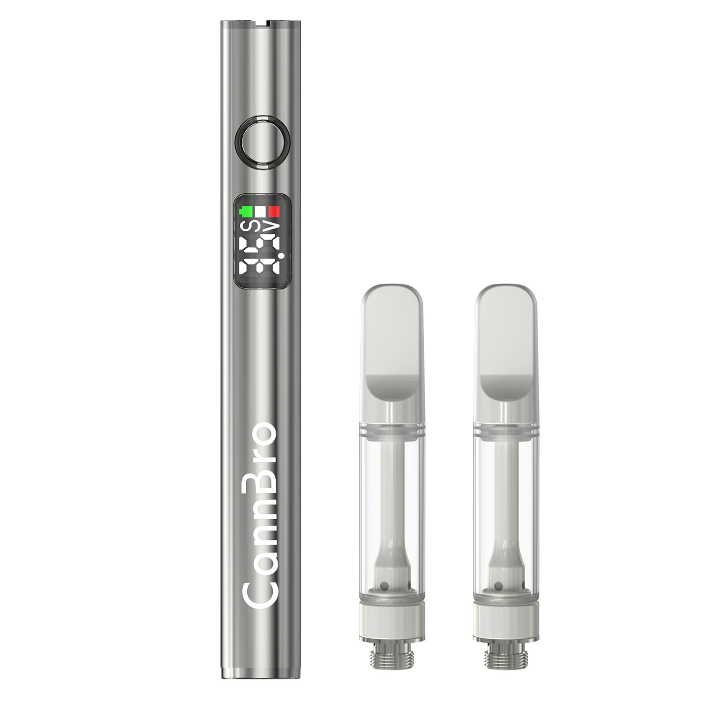 CannBro Luxury Metall 510 Pro Kit – Smart-Display (Silber)