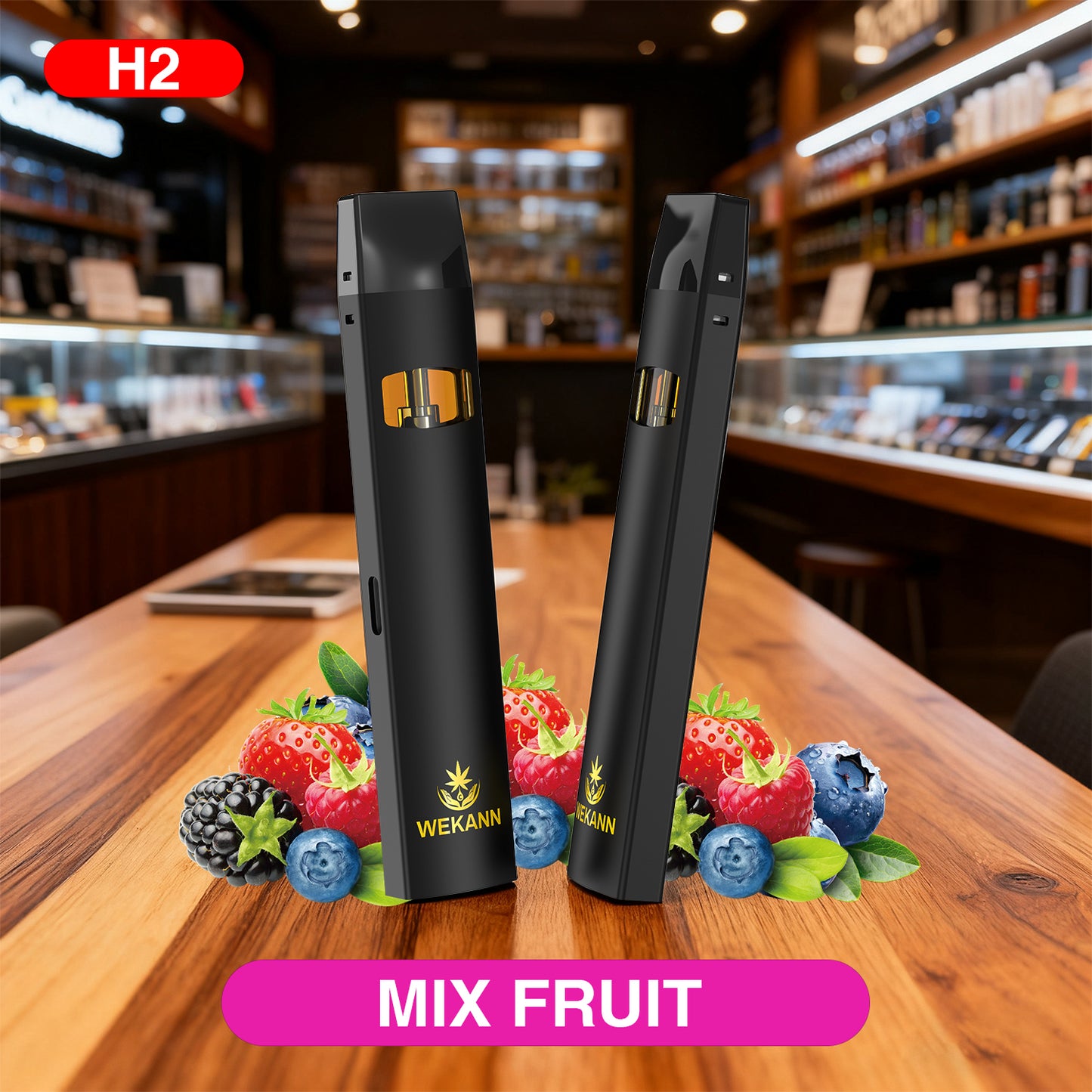 WeKann H2 Einweg-Vape – 1.0 ml (95 %) Fruchtmix ⚡️ 95 % H2