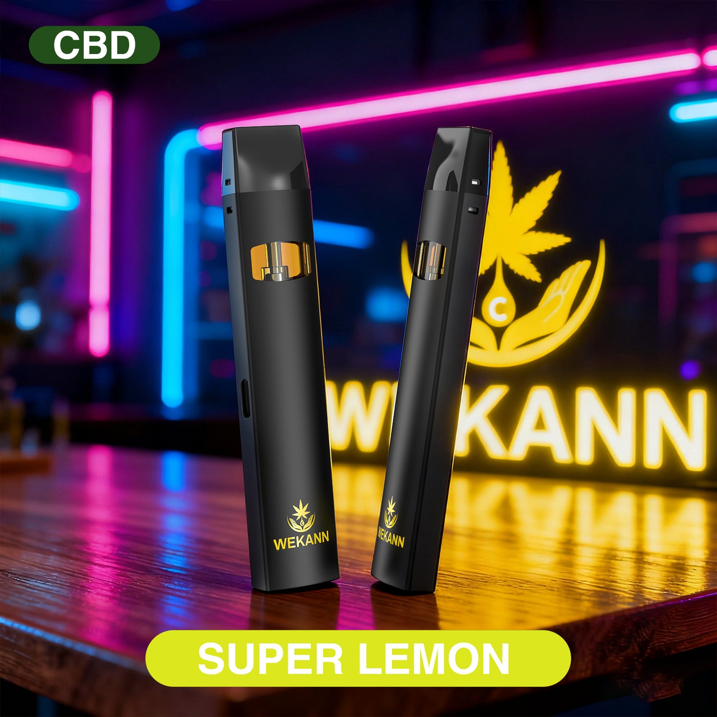 WeKann CBD Einweg-Vape – 1.0 ml (95%) Super Zitrone ⚡️ 95% CBD