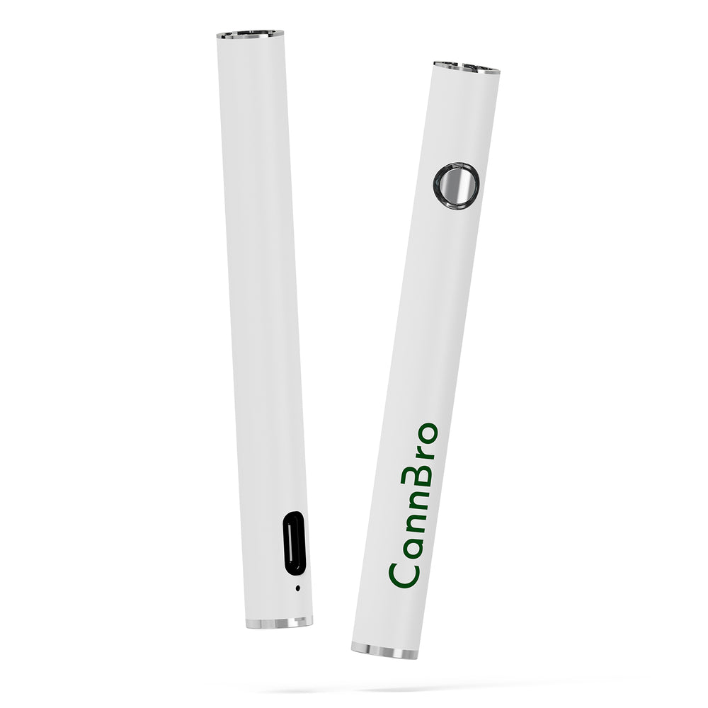 Batterie à bouton-poussoir CannBro Budget 510 – Blanche