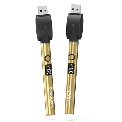 CannBro Luxury Metal 510 Smart Display Push Button Battery – Gold
