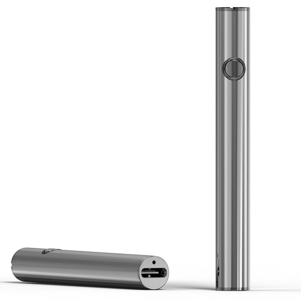 Luxury Metall Titan Druckknopf-Batterie – Silber (P105BC)