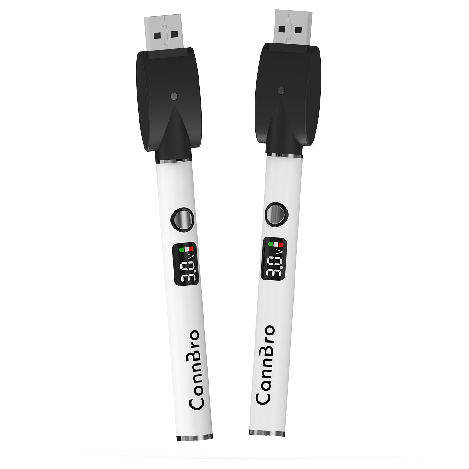 Pile à bouton-poussoir CannBro Budget 510 Smart Display – Blanc