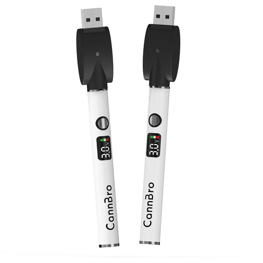 CannBro Preiswert 510 Smart-Display Druckknopf-Batterie – Weiß