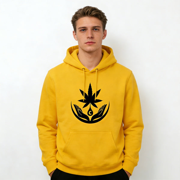 Wekann Logo Hoodie – Heavyweight Lifestyle Essential-Gelb