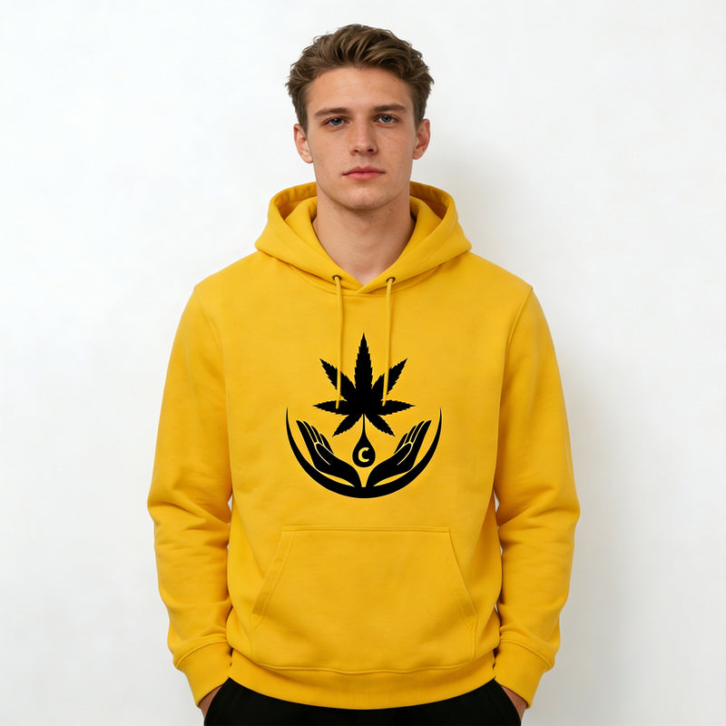 Wekann Logo Hoodie - Heavyweight Lifestyle Essential - Yellow