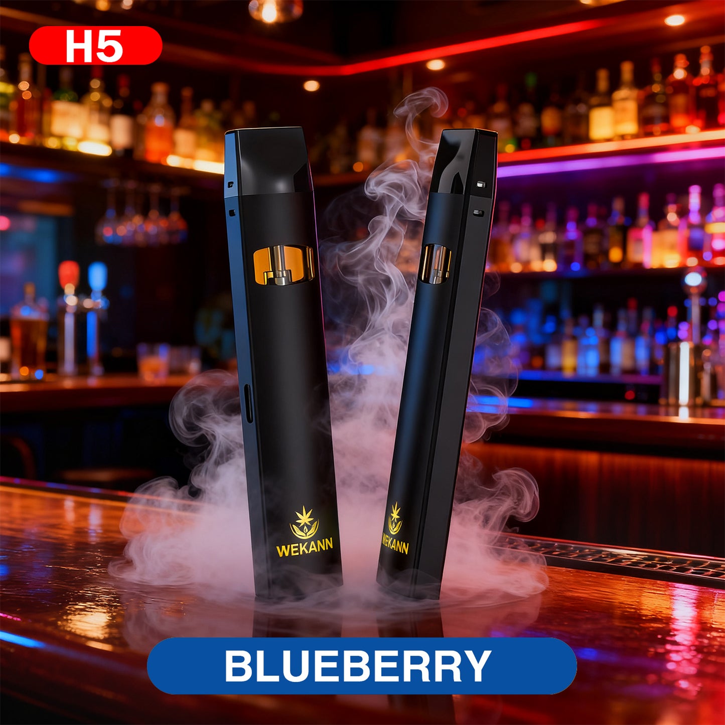 WeKann H2 Disposable Vape – 1.0 ml (95%) Blueberry ⚡️ 95% H2