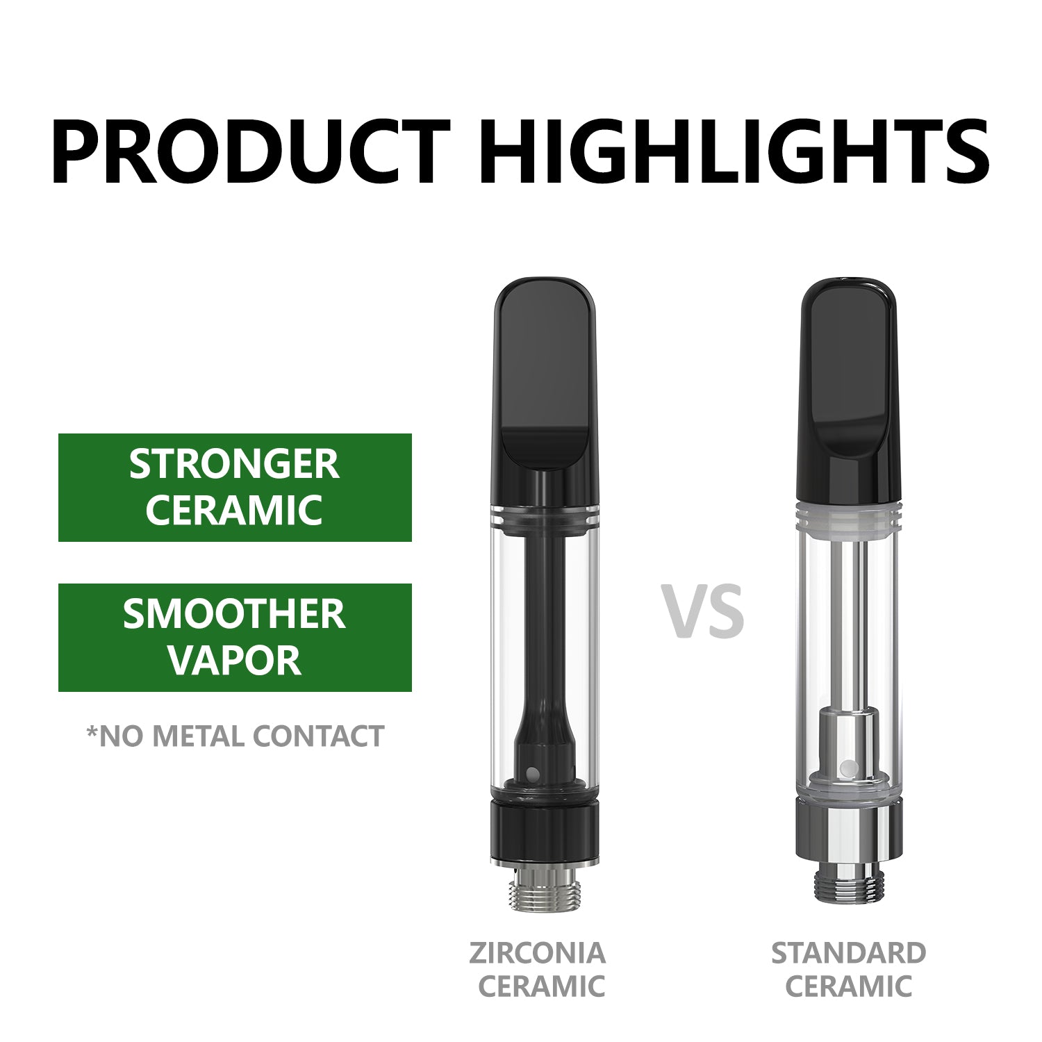 CannBro 510 Zirconia Ceramic Cartridges-1.0ml