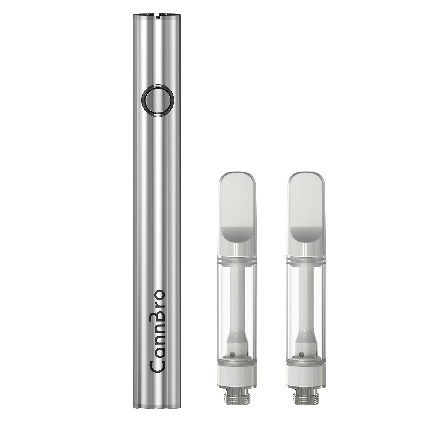 CannBro Luxury Metal 510 Pro Kit – Titanium Battery (Silver)