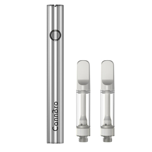 CannBro Luxury Metall 510 Pro Kit – Titan-Batterie (Silber)