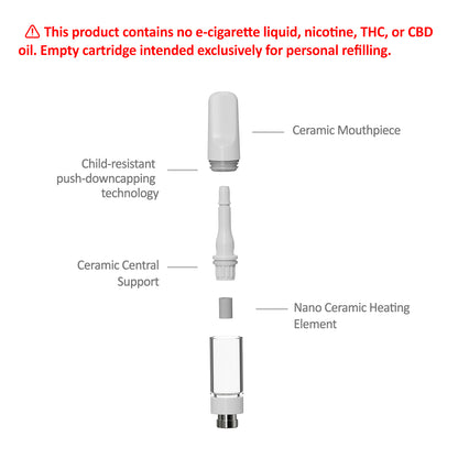 CannBro 510 Full Ceramic Cartridges-0.5ml