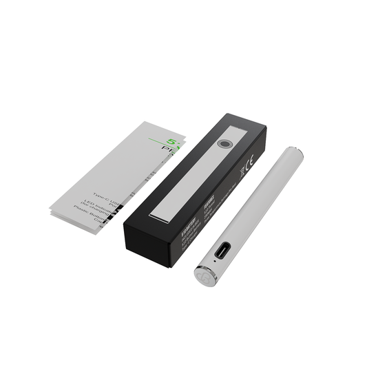 CannBro Preiswert 510 Druckknopf-Batterie – Weiß