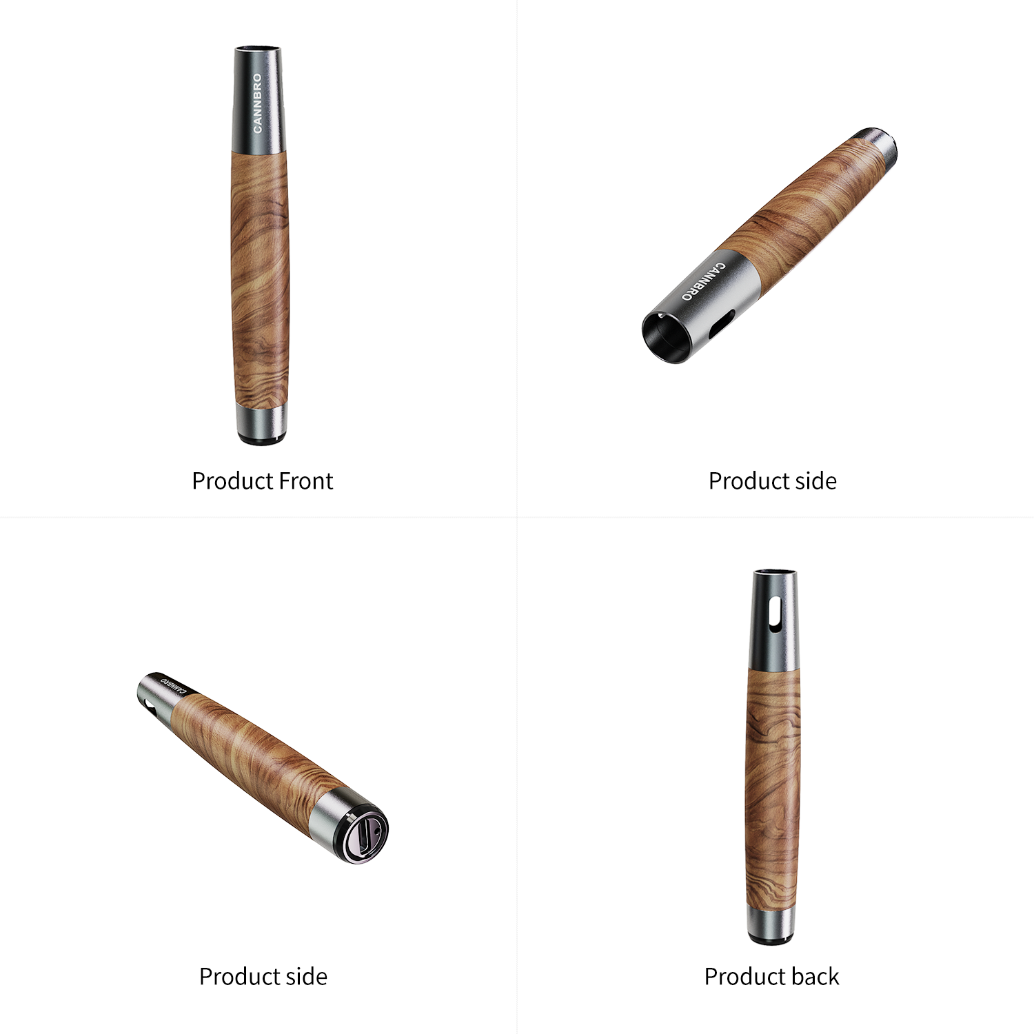 Batterie de vape CannBro Premium Wood 510 activée par aspiration