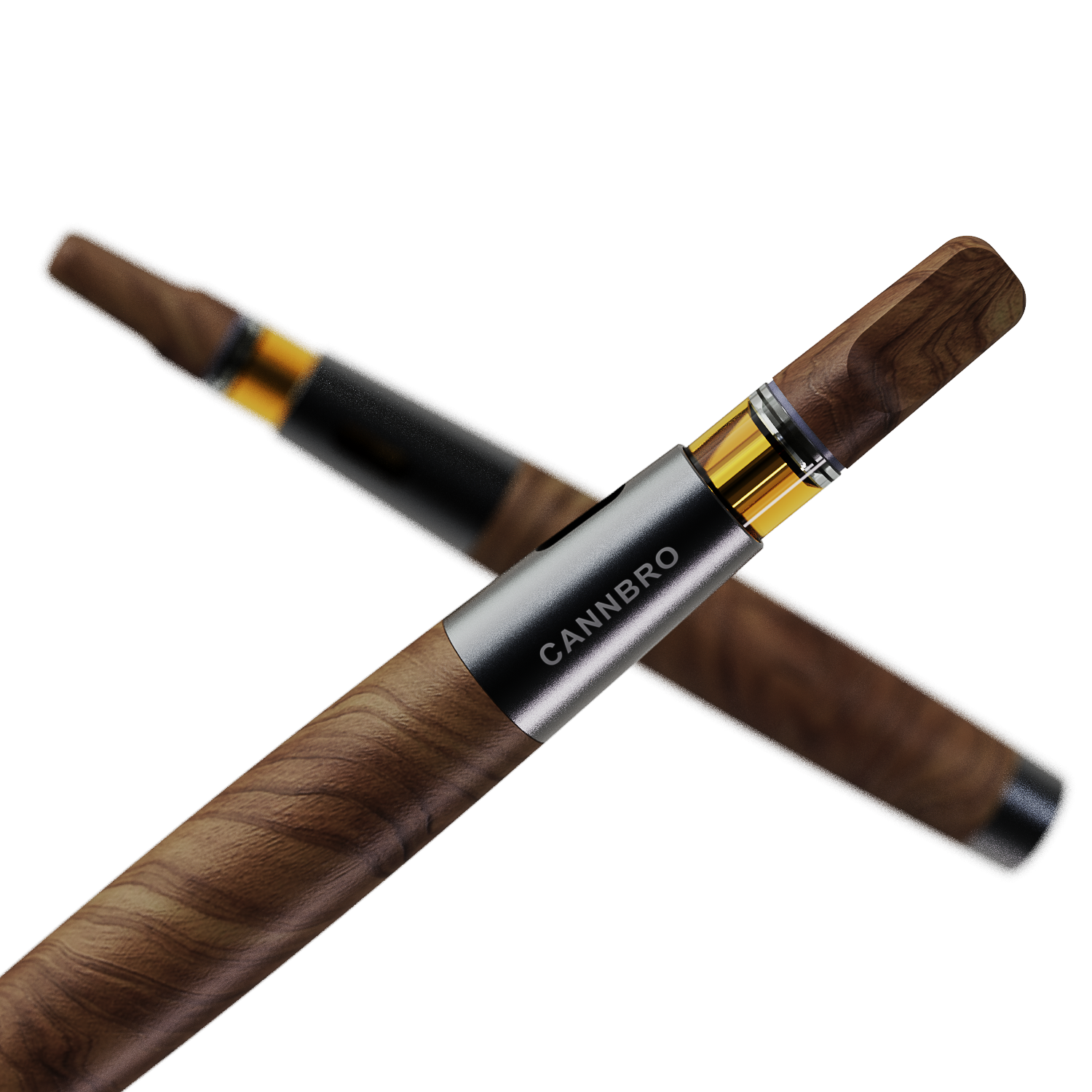 Batterie de vape CannBro Premium Wood 510 activée par aspiration