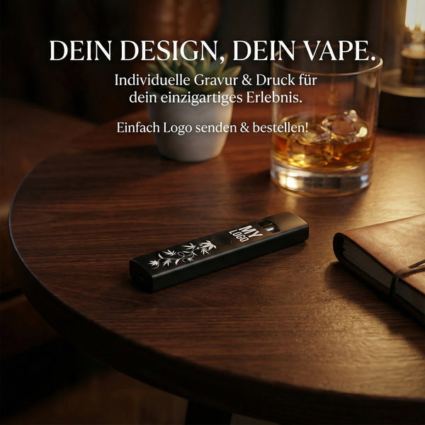 Vape-Logo Aufdruck / Hergestellt