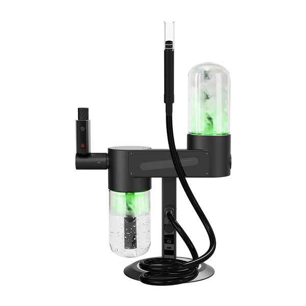 Gravity-Wasserpfeife für trockene Kräuter & Konzentrate, entwickelt für gesellige Sessions mit dem SG100 Akku